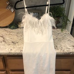 White feather dress